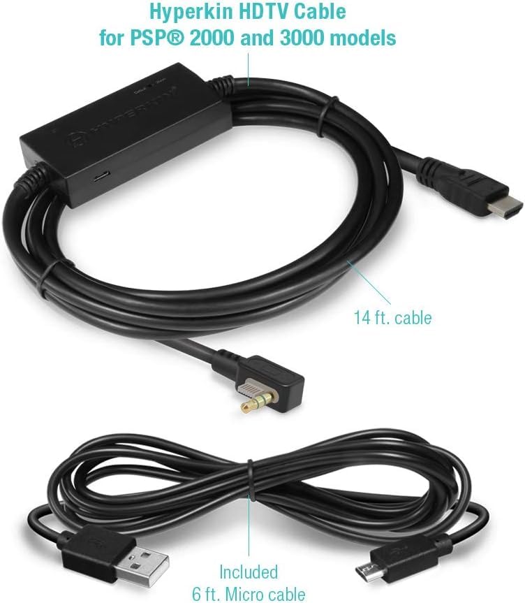 PSP HDMI 出力ケーブル PSP HDMI出力 ケーブル 3m TV 出力 モニター 大画面